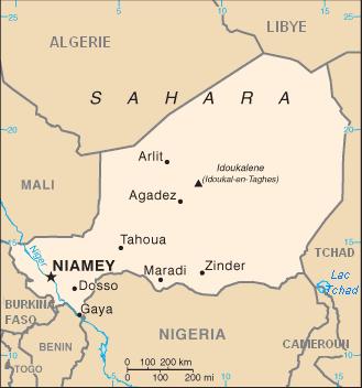 Carte du Niger