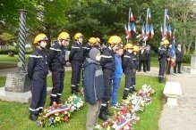 Les jeunes recrues des Pompiers assistent aux cérémonies
