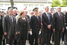 Raphaël Chauveau, conseiller régional, Isabelle Attard, députée, Benoit Lemaire, sous-préfet, Patrick Gomont maire de Bayeux et Jean-Léonce Dupont, président du Conseil Général