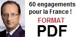 60 propositions pour la France au format PDF, Franois Hollade