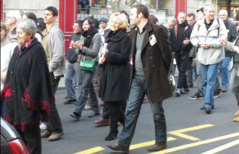 Franoise Tenenbaum  la manifestation de Dijon contre la rforme des retraites