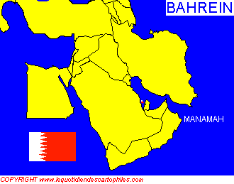 Bahrein, carte de localisation 