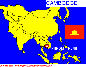 La situation gographique du Cambodge