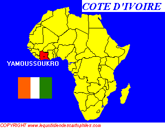 La situation gographique de la Cte d'Ivoire