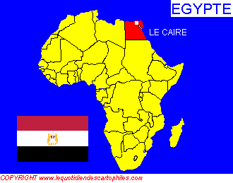 La situation gographique de l'Egypte