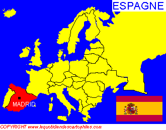 La carte de l'Espagne