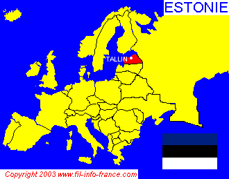 Situation gographique de l'Estonie