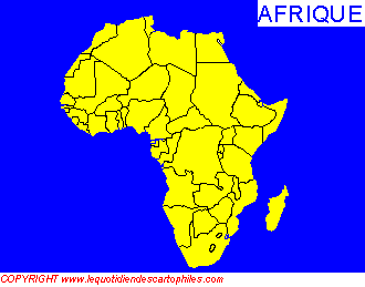 Cliquez sur la carte pour slectionner un pays africain...