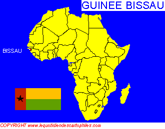 La situation gographique de la Guine Bissau