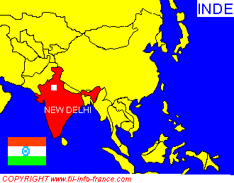 Cliquez sur la carte pour slectionner un pays d'Asie !