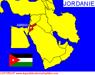 La situation gographique de la Jordanie