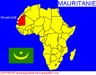 La situation gographique de la Mauritanie