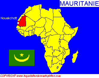 Carte de la Mauritanie