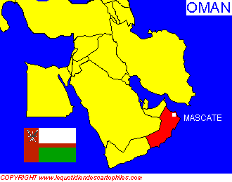 Carte d'Oman