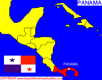 Cliquez sur la carte pour dcouvrir un pays d'Amrique centrale !
