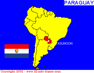 Carte du Paraguay