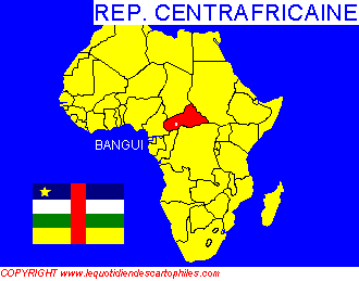 La siutation gographique de la Rpublique Centrafricaine