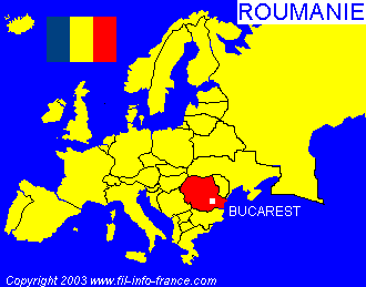 La situation gorgraphique de la Roumanie