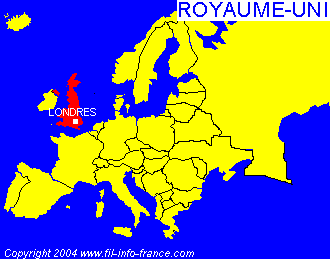 La carte du Royaume-Uni