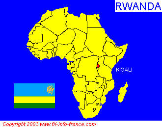 La situation gographique du Rwanda