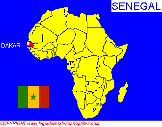 La situation gographique du Sngal