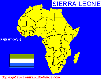 La situation gographique du Sierra Lone