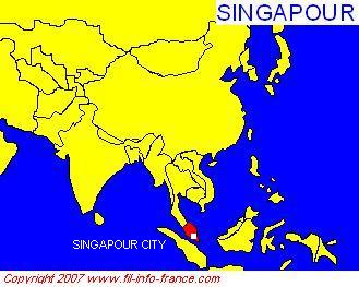 La carte de Singapour