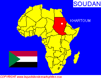La situation gographique du Soudan