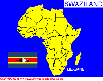 La situation gographique du Swaziland