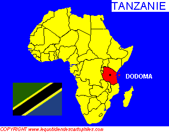 La situation gographique de la Tanzanie