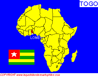 La situation gographique du Togo
