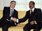 Abdullah Gul et Paul Biya Palais de l'Unité