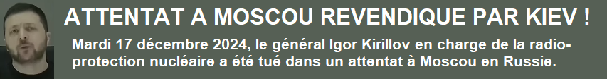 Mardi 17 dcembre 2024, le gnral Igor Kirillov en charge de la protection nuclaire a t tu dans un attentat  Moscou en Russie.
