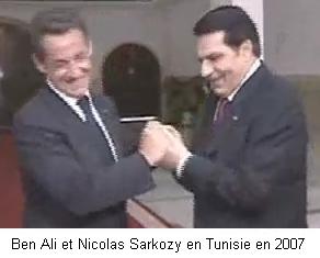 Photos Nicolas Sakozy Ben Ali  Tunis Tunisie