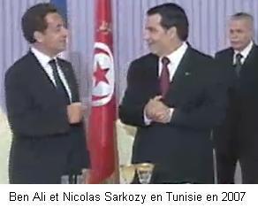 Nicolas Sakozy soutient Ben Ali  Tunis Mditerranne