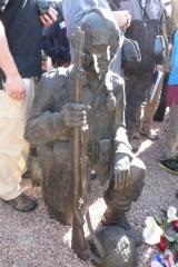 La statue est la rplique en bronze d'un Filty Thirty