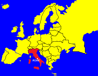 Carte de l'Italie