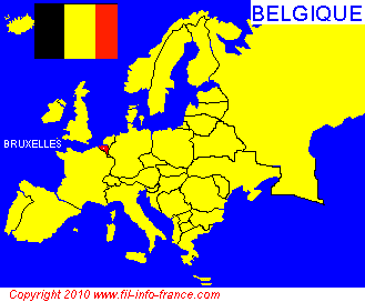 Carte de la Belgique