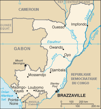 Carte du Congo