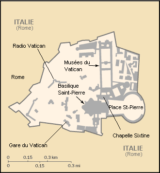 Carte du Vatican