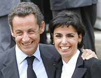 Rachida Dati intime avec Nicolas Sarkozy lu prsident en 2007