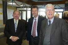 Parmi les invités, Marcel Dubois maire de Bazenville, Jean-Pierre Malo, maire dAsnelles et Jean-Louis de Mourgues, président de BSM