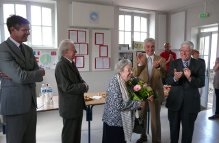 Madame Brunet a reçu de très belles fleurs
