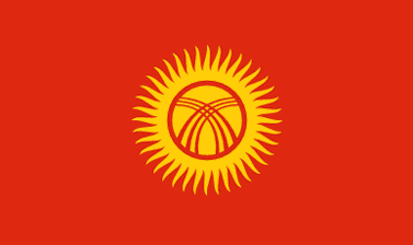 Le drapeau du Kirghizstan