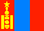 Le drapeau de la Mongolie