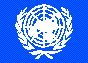 Le drapeau de l'Organisation des Nations-Unies (ONU)