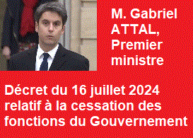 Gabriel Attal, Premier ministre,  l'Htel de Matignon mardi 9 janvier 2024