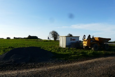 Le nouveau parking est en cours d’installation