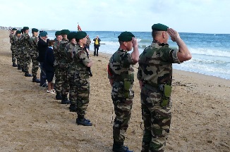 Honneurs militaires pour un ancien du commando Kieffer