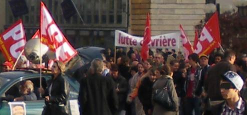 Lutte ouvrire Dijon  la manifestation de Dijon contre la rforme des retraites